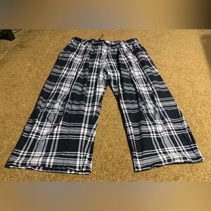 EUC Mens XL Nautica Sleepwear black Gray lounge soft pajama bottoms